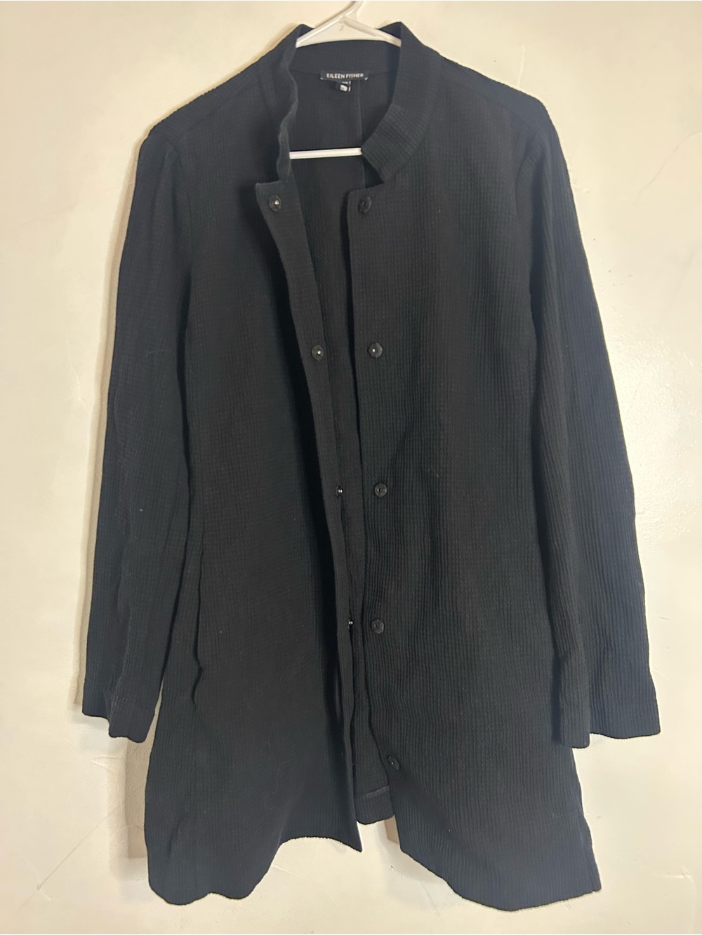 Eileen Fisher Waffle Weave Textured Jacket